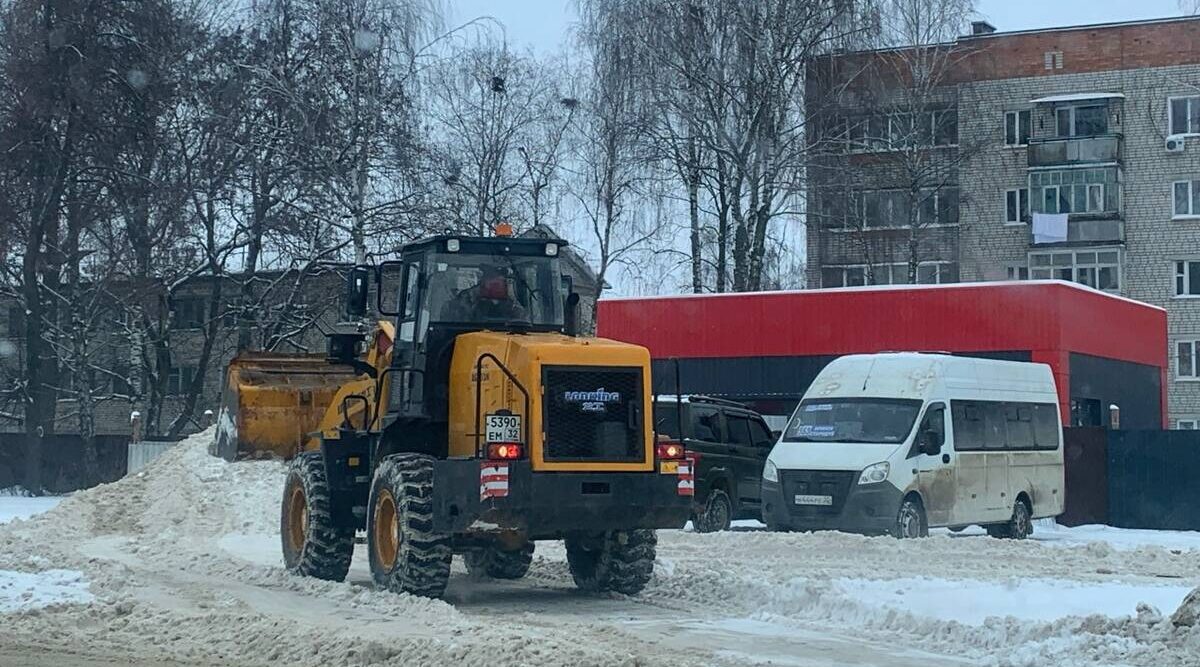 В Стародубе борются с последствиями снегопада