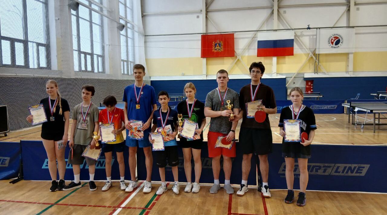 Юные теннисисты из Карачевского района взяли бронзу на областной спартакиаде