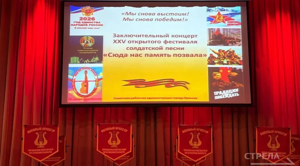 В Брянске прошел гала-концерт фестиваля солдатской песни «Сюда нас память позвала»